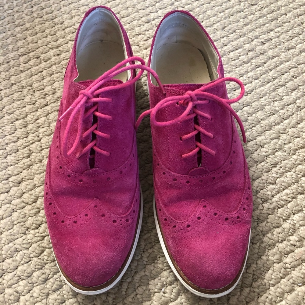 Hot pink Cole Haan oxfords